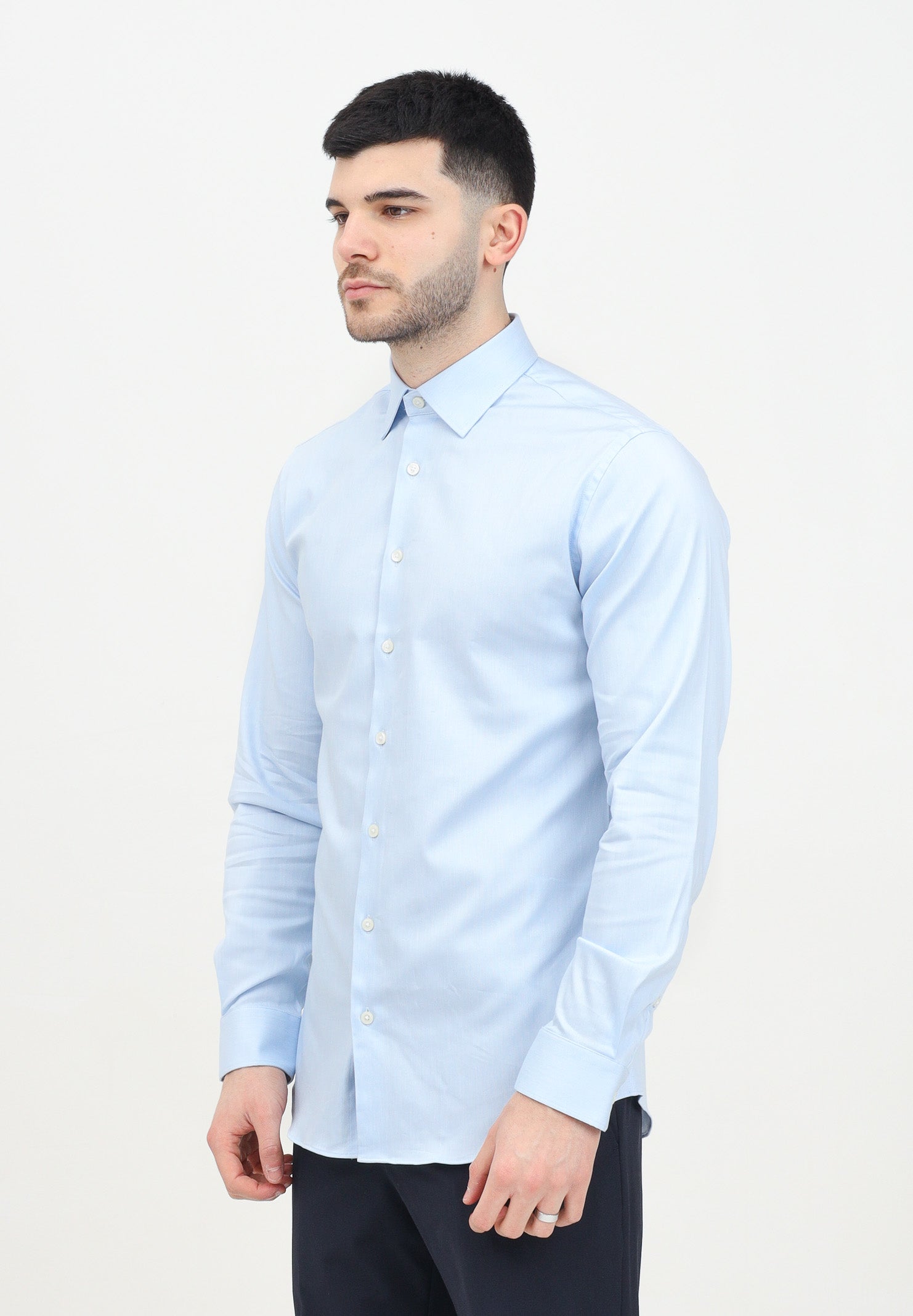 SELECTED HOMME Camicia a manica lunga azzurra da uomo 16092939 LightBlueMixed SELECTED HOMME 