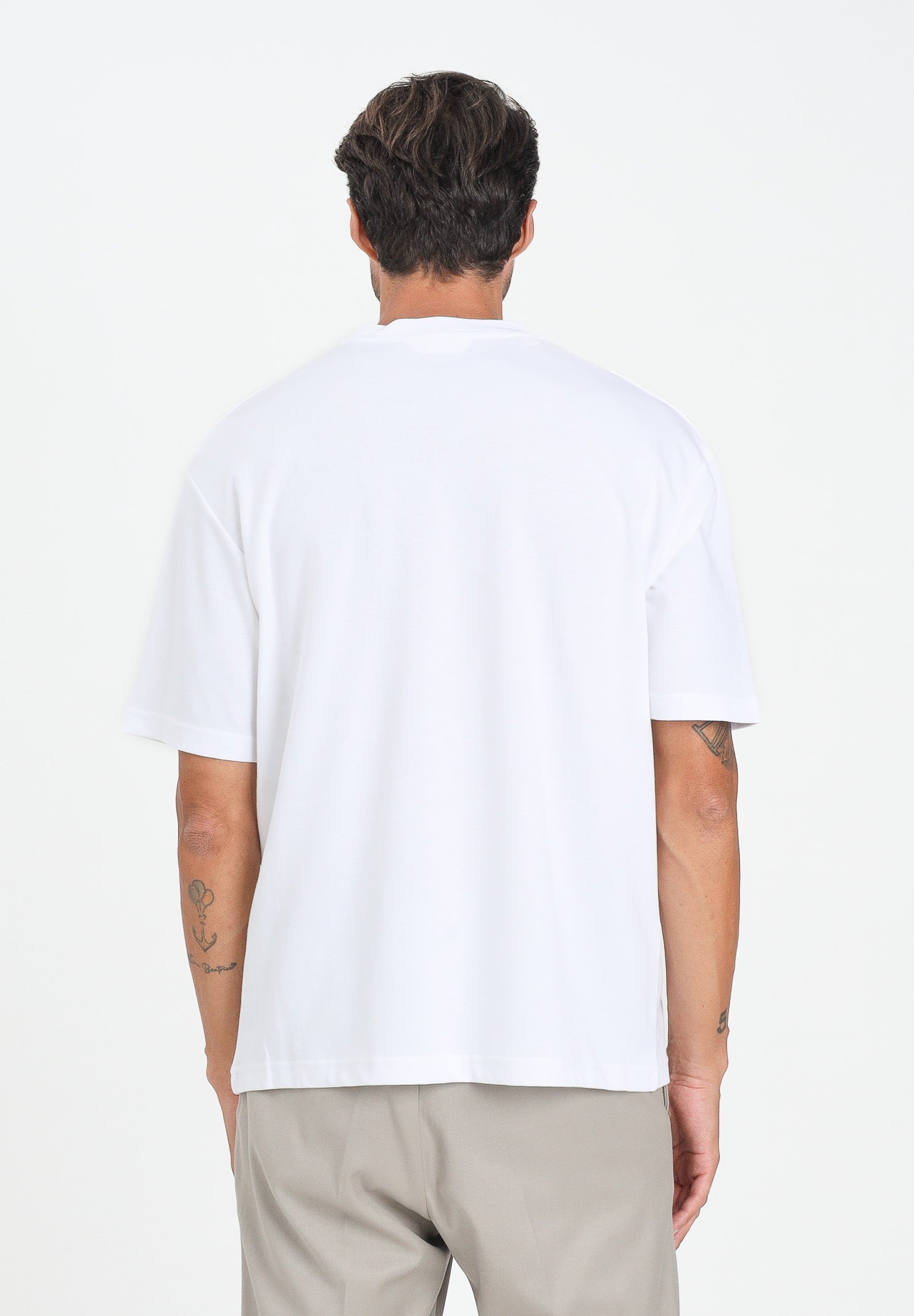 SELECTED HOMME T-shirt a manica corta bianca da uomo 16094143 BrightWhite SELECTED HOMME 