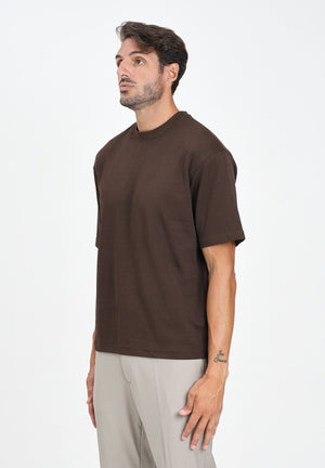 SELECTED HOMME T-shirt a manica corta marrone da uomo 16094143 Demitasse SELECTED HOMME 