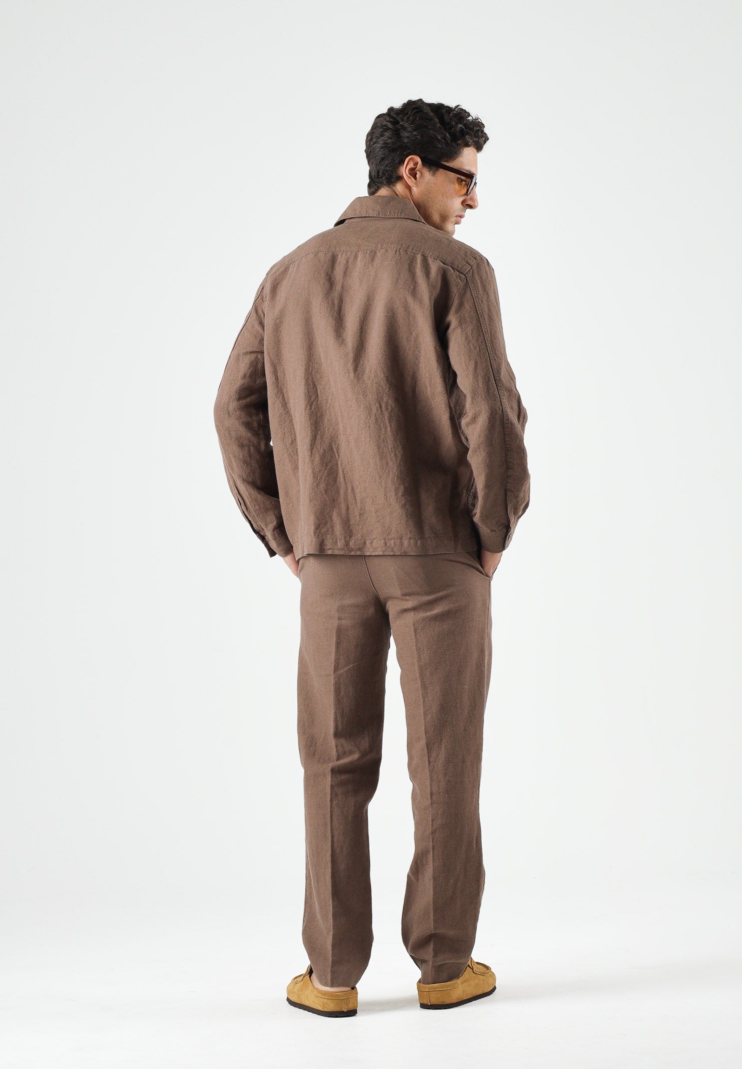 SELECTED HOMME Pantaloni LEROY Chocolate Marrone da uomo con linea dritta. 16096224 CH SELECTED HOMME 