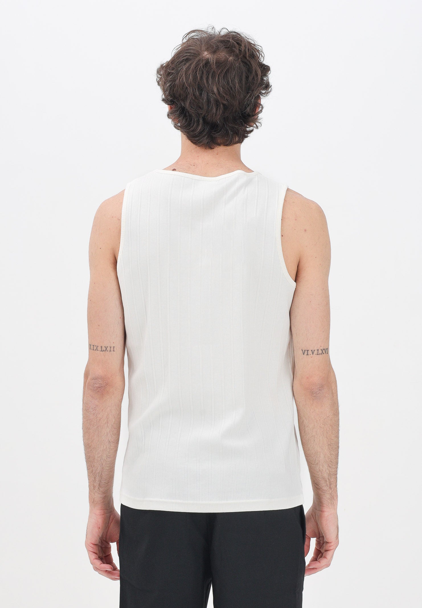 SELECTED HOMME Canotta panna da uomo a costine 16097660 Egret SELECTED HOMME 