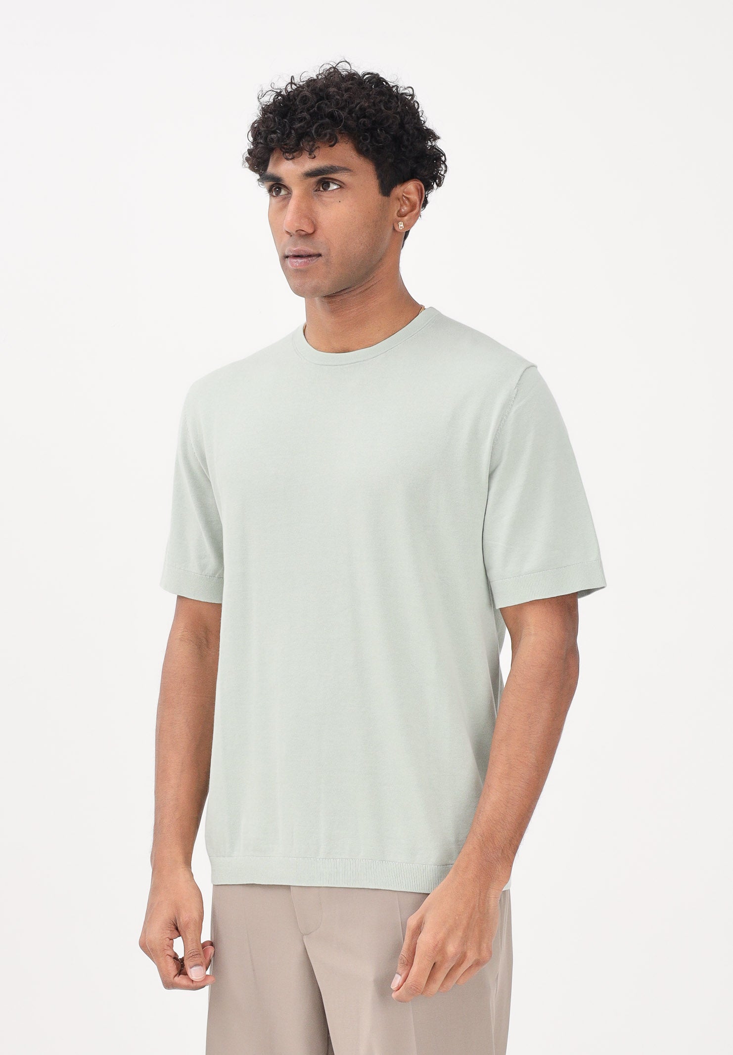 SELECTED HOMME Maglia a manica corta verde acqua da uomo 16099828 AQGR SELECTED HOMME 