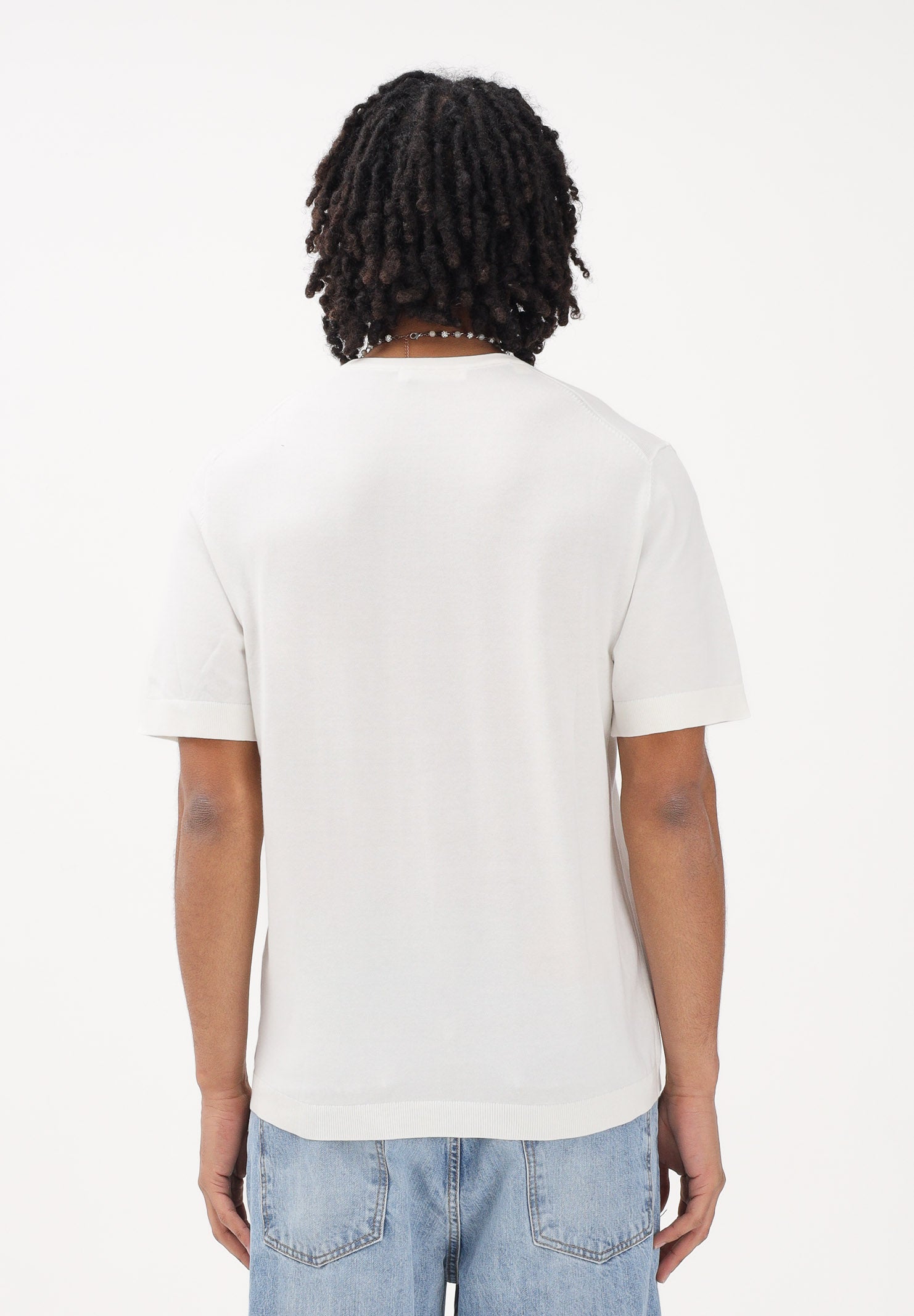 SELECTED HOMME Maglia a manica corta panna da uomo 16099828 EG SELECTED HOMME 