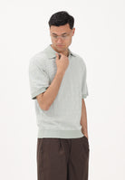 SELECTED HOMME Polo a manica corta in maglia verde acqua da uomo 16100069 AQGR SELECTED HOMME 