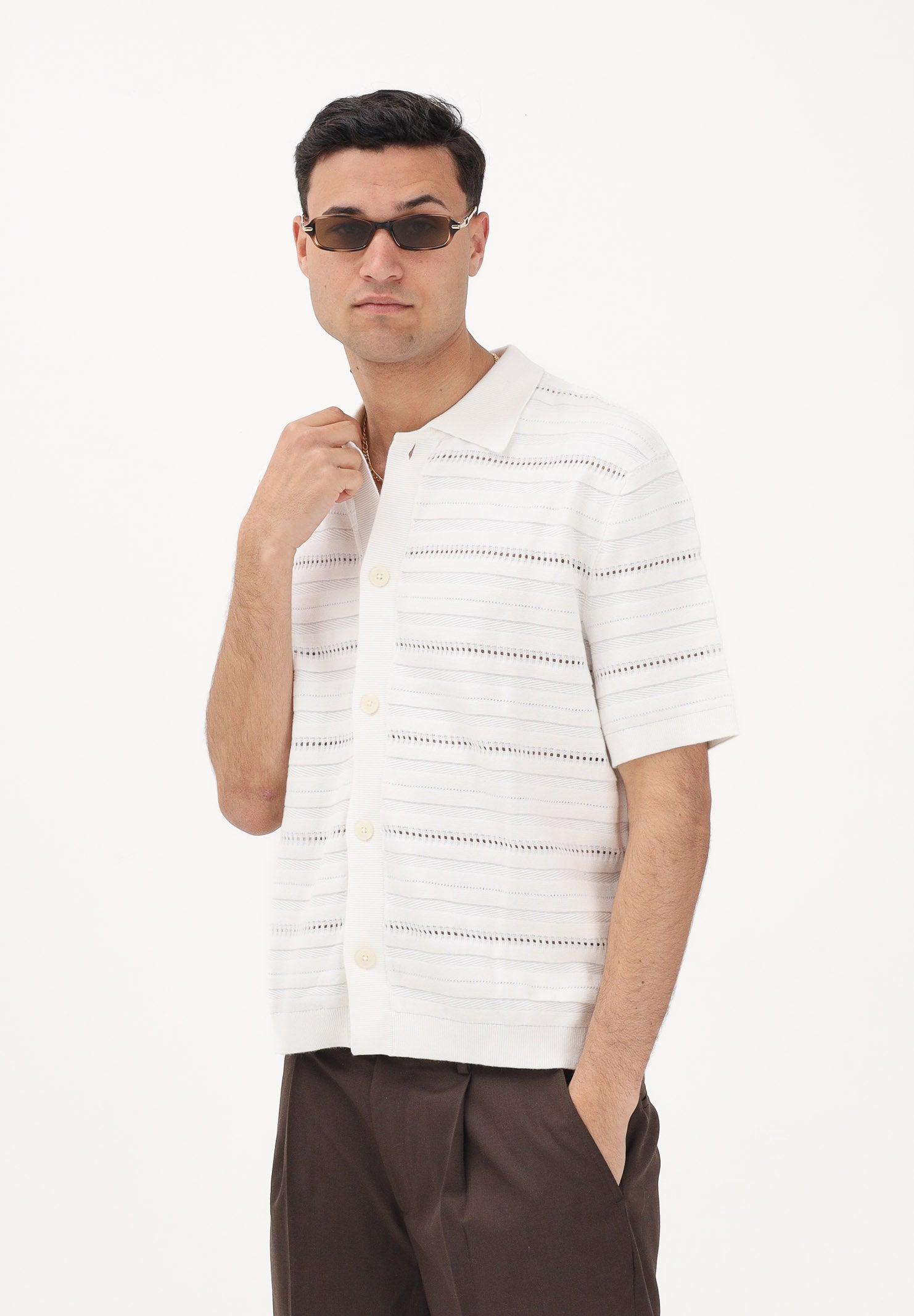 SELECTED HOMME Cardigan bianco da uomo 16100075 EG SELECTED HOMME 