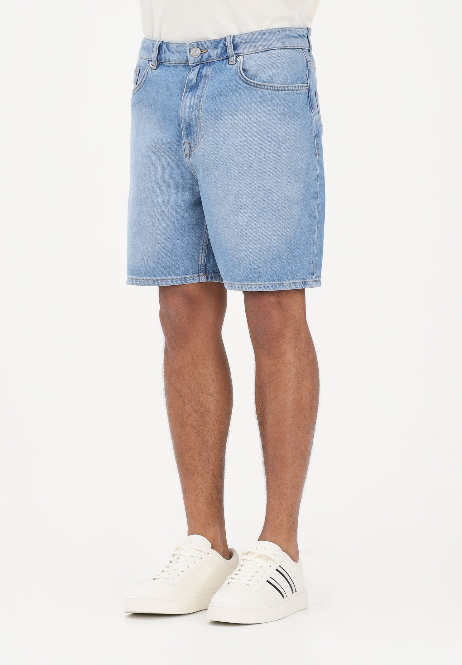 SELECTED HOMME Shorts in denim chiaro da uomo 16100124 LIBL SELECTED HOMME 