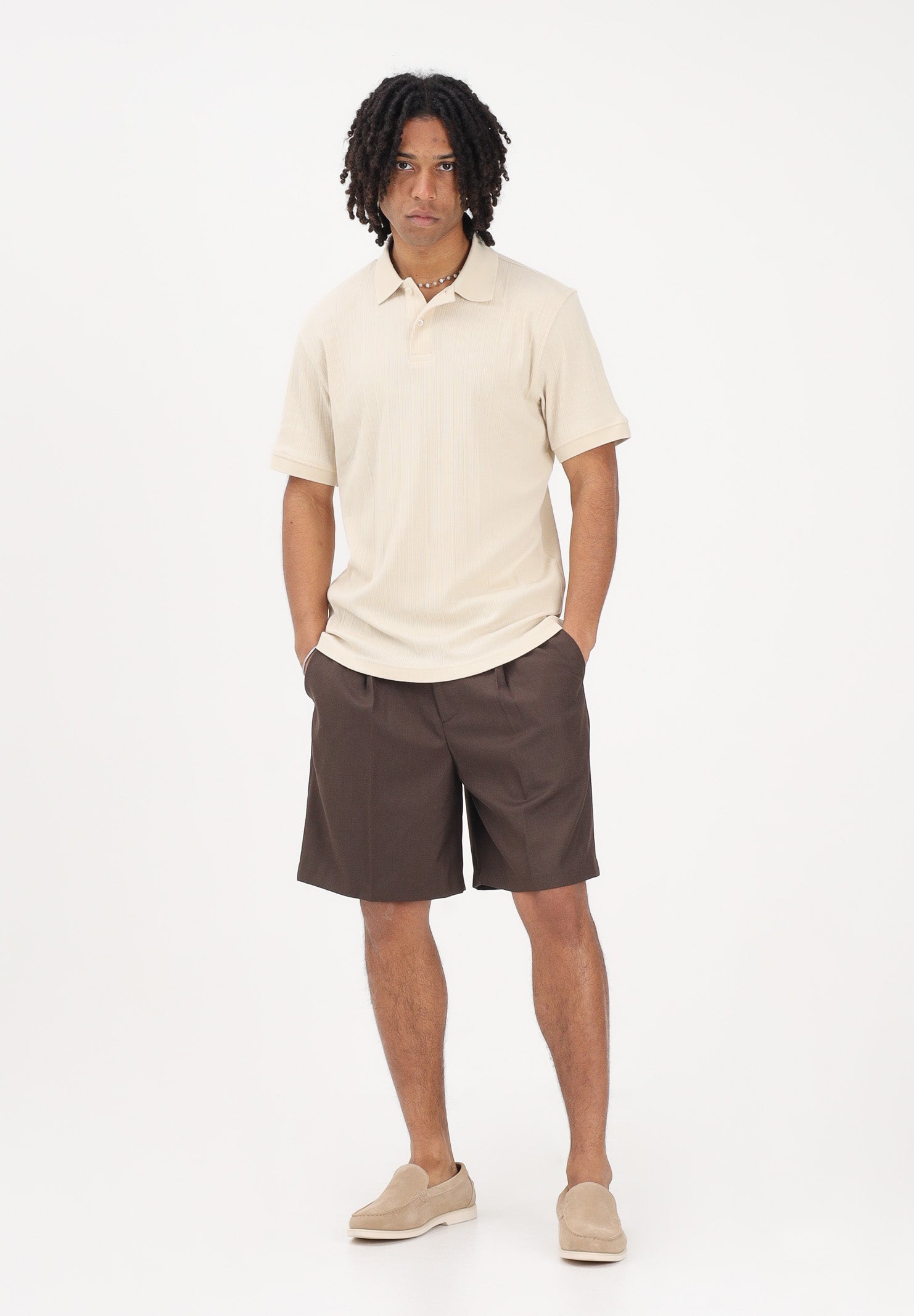 SELECTED HOMME Shorts marrone da uomo 16100158 DE SELECTED HOMME 