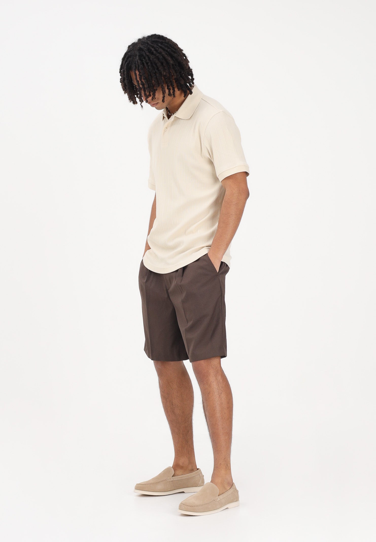SELECTED HOMME Shorts marrone da uomo 16100158 DE SELECTED HOMME 