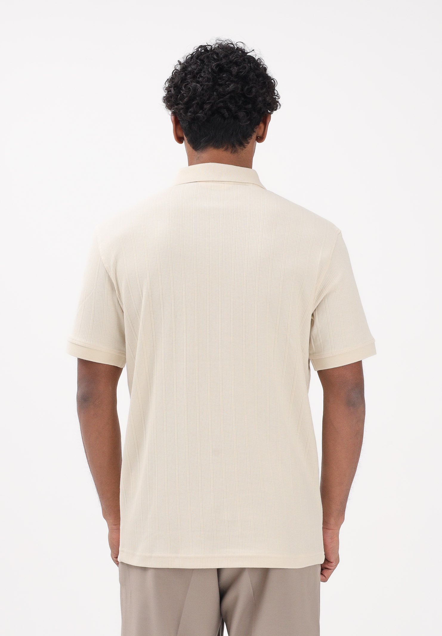 SELECTED HOMME Polo a manica corta panna da uomo 16100460 AN SELECTED HOMME 