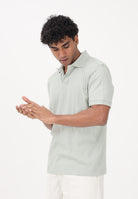 SELECTED HOMME Polo a manica corta verde acqua da uomo 16100460 AQGR SELECTED HOMME 