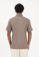 SELECTED HOMME Polo a manica corta marrone da uomo 16100460 CHCH SELECTED HOMME 