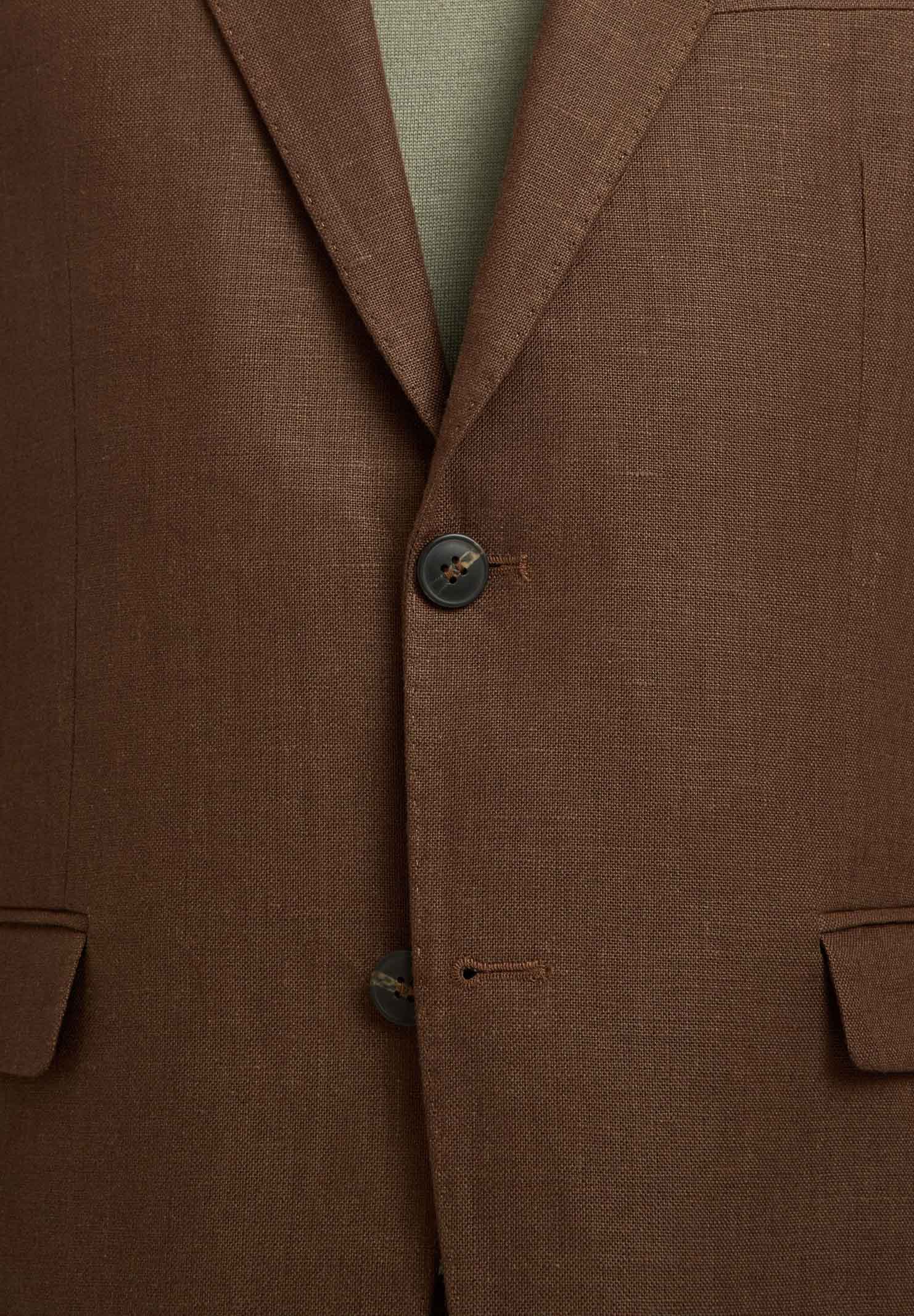 SELECTED HOMME Giacca monopetto marrone da uomo 16100654 DE SELECTED HOMME 