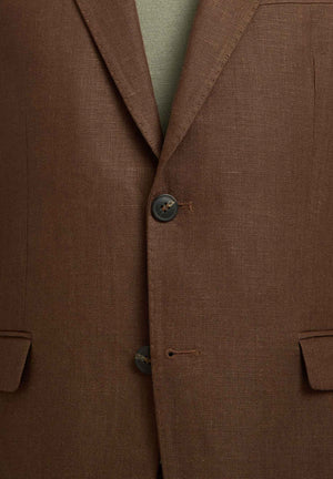 SELECTED HOMME Giacca monopetto marrone da uomo 16100654 DE SELECTED HOMME 