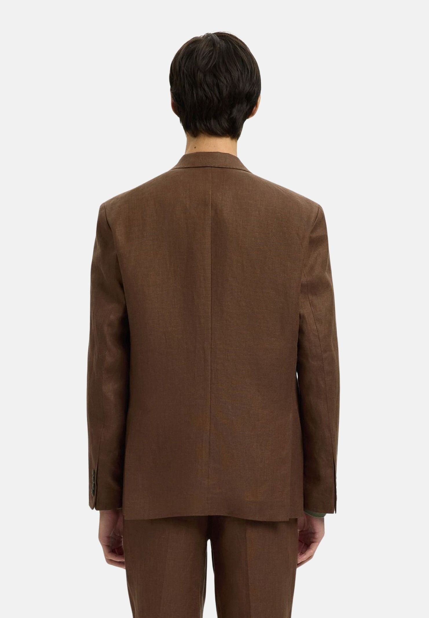 SELECTED HOMME Giacca monopetto marrone da uomo 16100654 DE SELECTED HOMME 