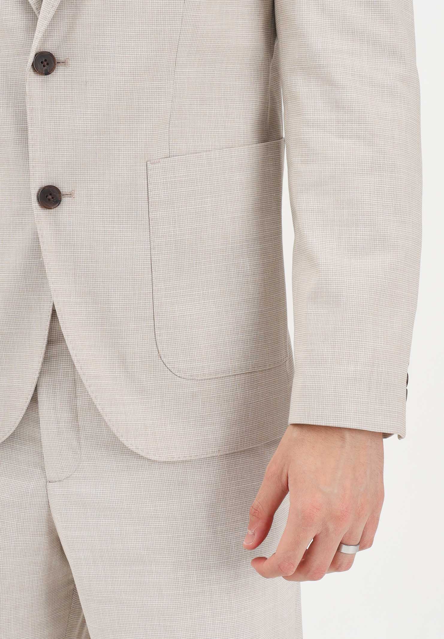 SELECTED HOMME Giacca monopetto beige da uomo 16100693 LISA SELECTED HOMME 
