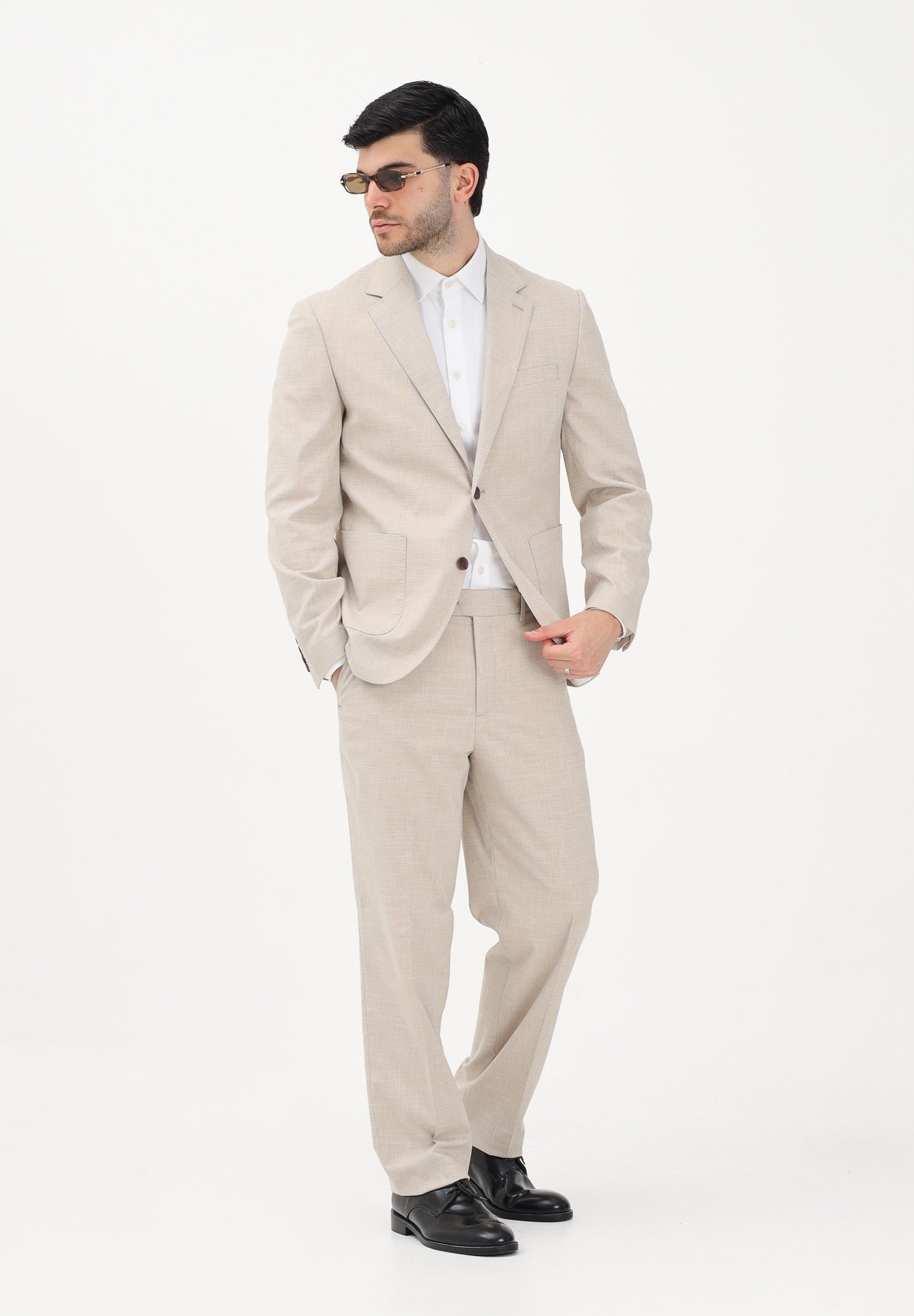 SELECTED HOMME Giacca monopetto beige da uomo 16100693 LISA SELECTED HOMME 