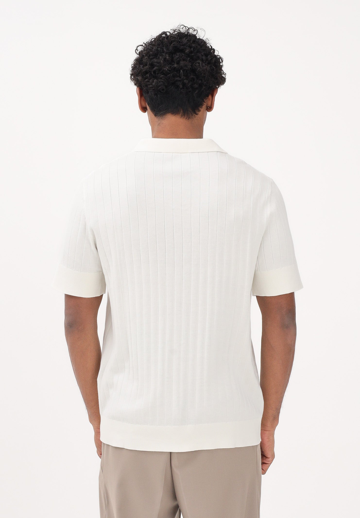 SELECTED HOMME Polo a manica corta panna da uomo 16102031 EG SELECTED HOMME 