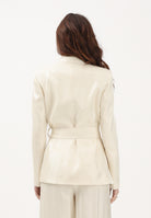 SHIT Giacca crema da donna con spilla fiore SH26007 CR SHIT 
