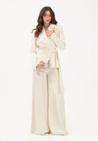 SHIT Pantalone a palazzo crema da donna SH26008 CR SHIT 