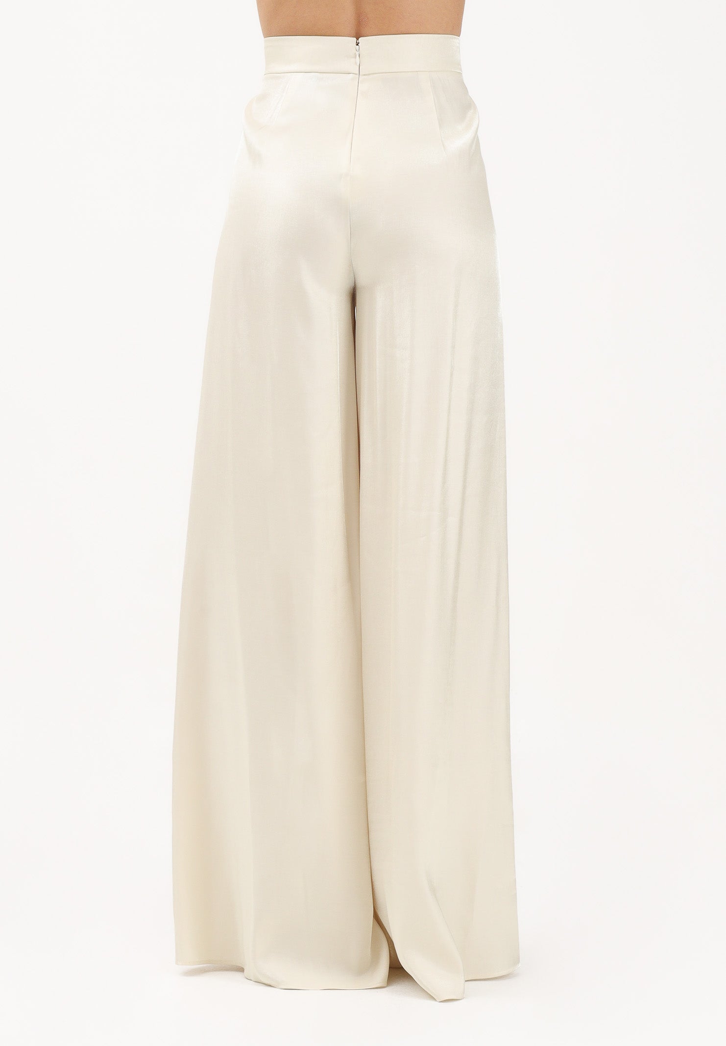 SHIT Pantalone a palazzo crema da donna SH26008 CR SHIT 