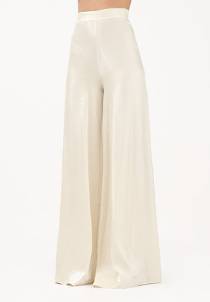 SHIT Pantalone a palazzo crema da donna SH26008 CR SHIT 