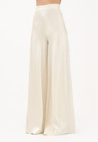 SHIT Pantalone a palazzo crema da donna SH26008 CR SHIT 