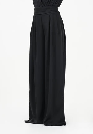 SHIT Pantalone elegante a palazzo nero da donna SH26048 NE SHIT 