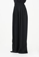 SHIT Pantalone elegante a palazzo nero da donna SH26048 NE SHIT 