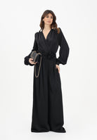 SHIT Pantalone elegante a palazzo nero da donna SH26048 NE SHIT 