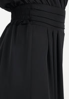 SHIT Pantalone elegante a palazzo nero da donna SH26048 NE SHIT 