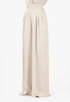SHIT Pantalone elegante a palazzo color pietra da donna SH26048 PI SHIT 