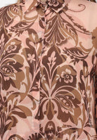 SIMONA CORSELLINI Camicia a manica lunga rosa da donna con stampa floreale P26CPCA01501 V0697 SIMONA CORSELLINI 