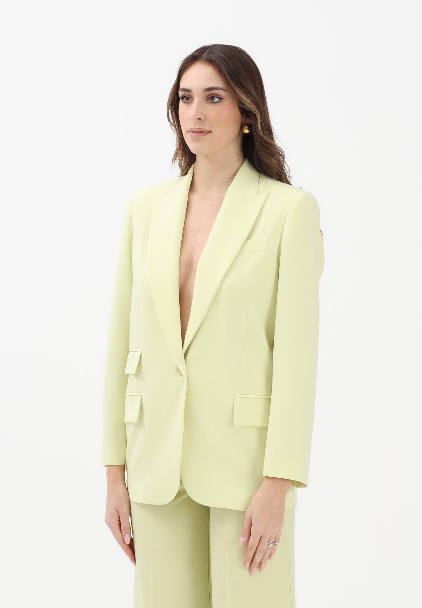 SIMONA CORSELLINI Giacca monopetto lime da donna P26CPGI01001 V0774 SIMONA CORSELLINI 