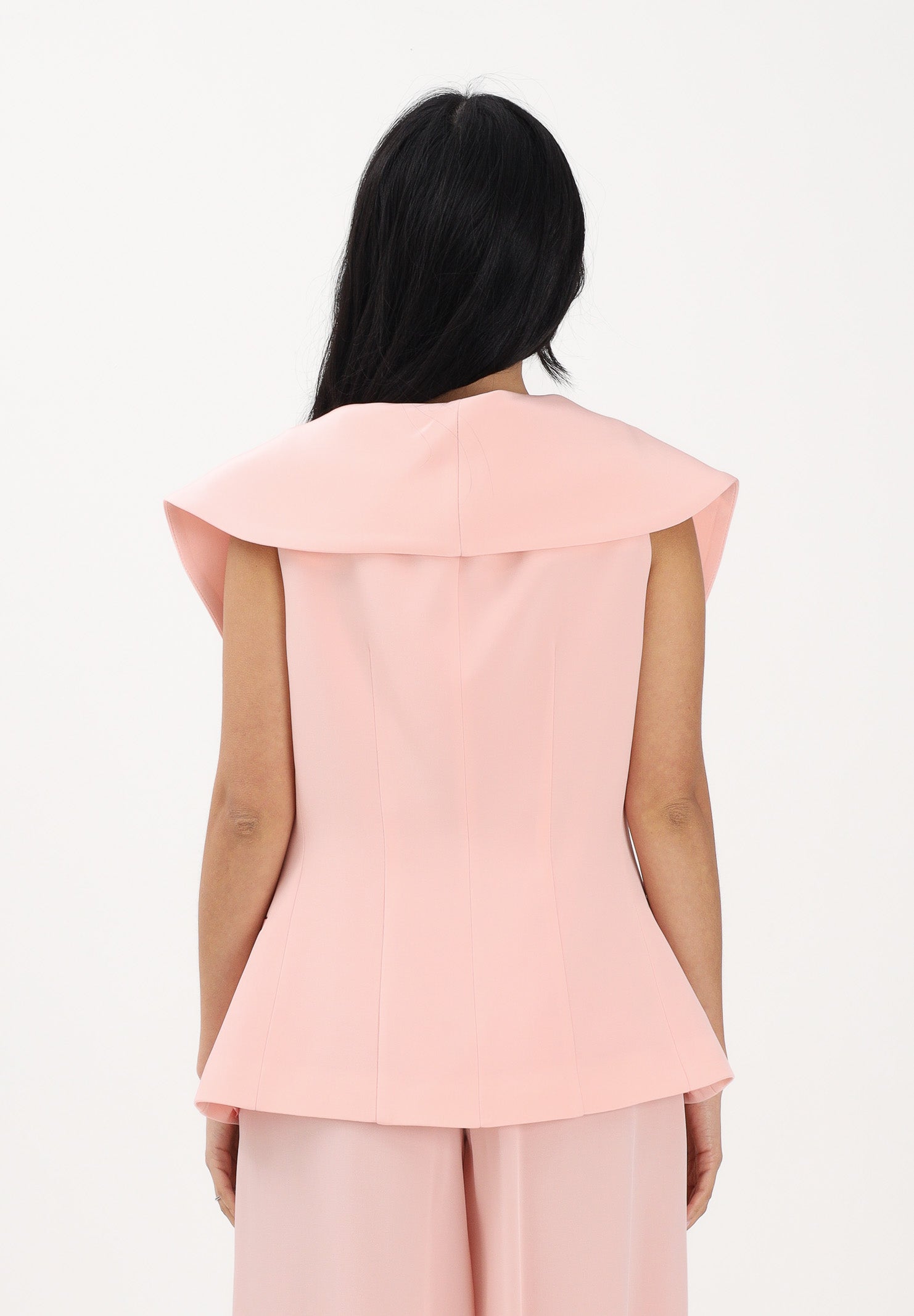 SIMONA CORSELLINI Gilet rosa da donna con bottoni gioiello P26CPGI01401 V0697 SIMONA CORSELLINI 