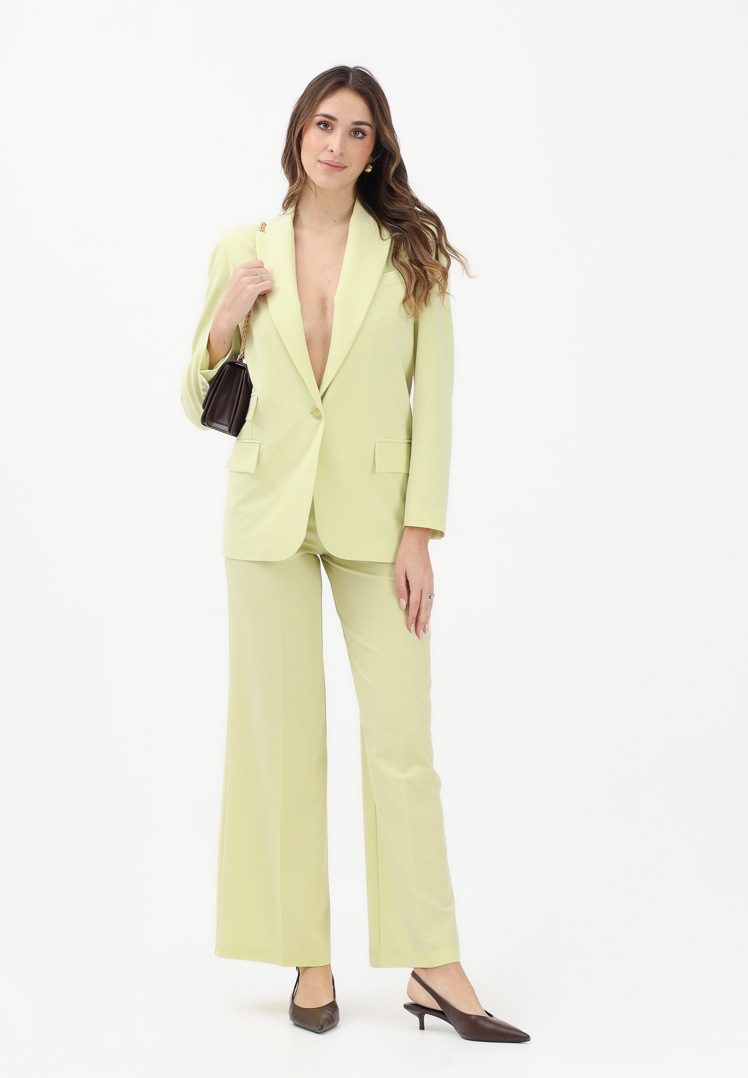 SIMONA CORSELLINI Pantalone elegante lime da donna P26CPPA03001 V0774 SIMONA CORSELLINI 