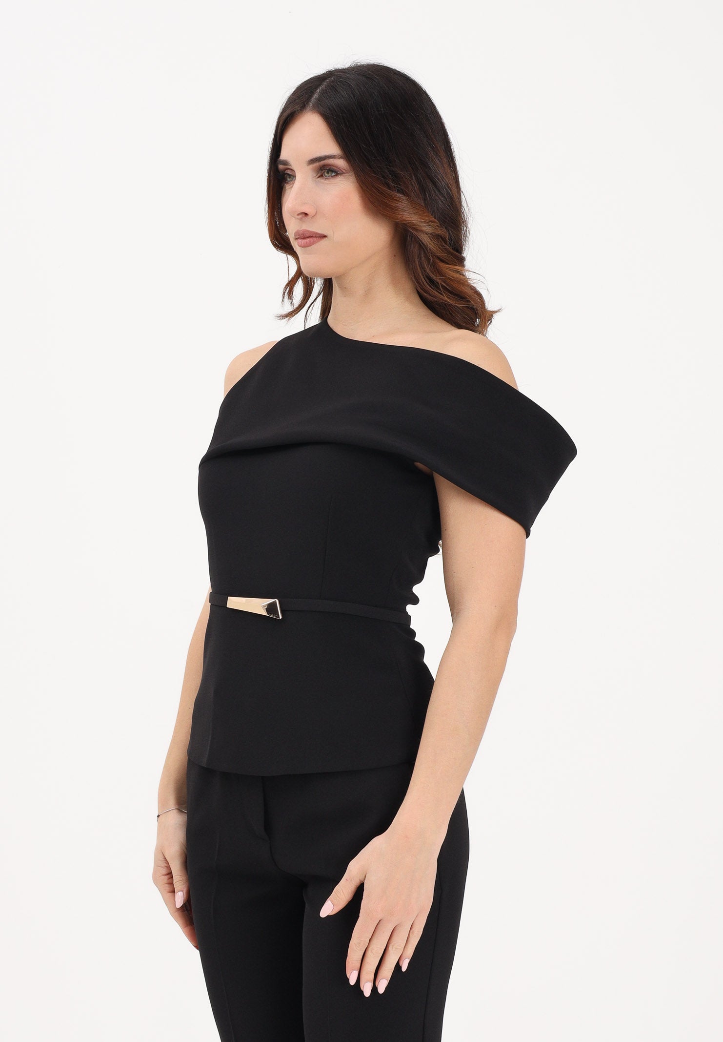 SIMONA CORSELLINI Top elegante nero da donna P26CPTO01401 V0003 SIMONA CORSELLINI 