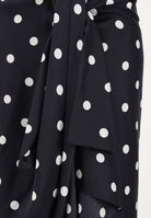 SPORTMAX Gonna midi SPXGENTILE nera da donna con stampa a pois 2612101012600 003 SPORTMAX 