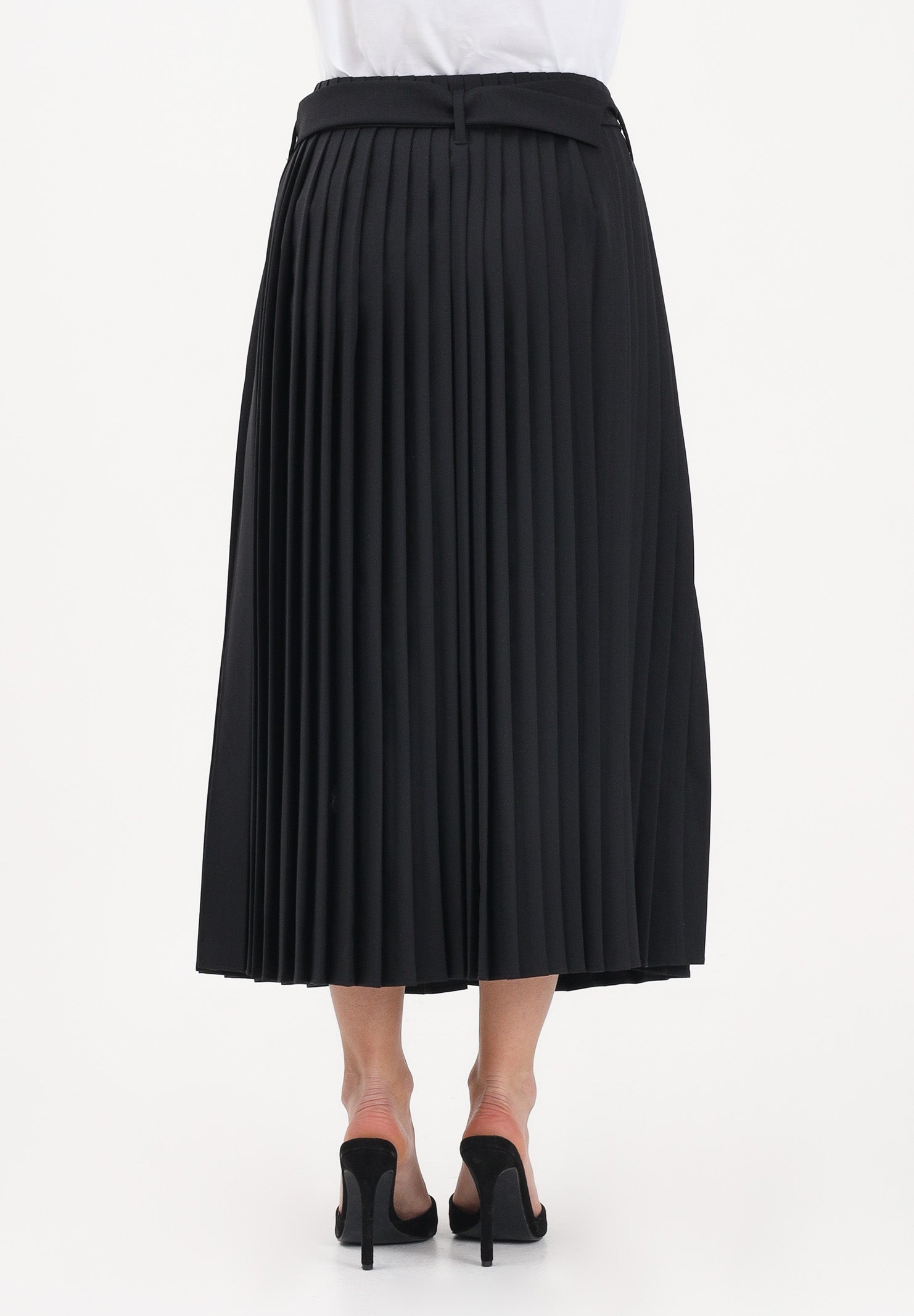 SPORTMAX Gonna midi SPXPANTEON nera da donna 2612101081600 002 SPORTMAX 