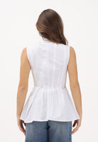 SPORTMAX Camicia smanicata SPXCERTOSA bianca da donna 2612111052600 001 SPORTMAX 