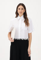 SPORTMAX Camicia a manica corta SPXCOGNAC bianca da donna 2612111072600 001 SPORTMAX 