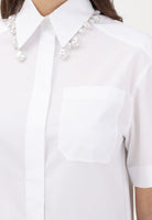 SPORTMAX Camicia a manica corta SPXCOGNAC bianca da donna 2612111072600 001 SPORTMAX 