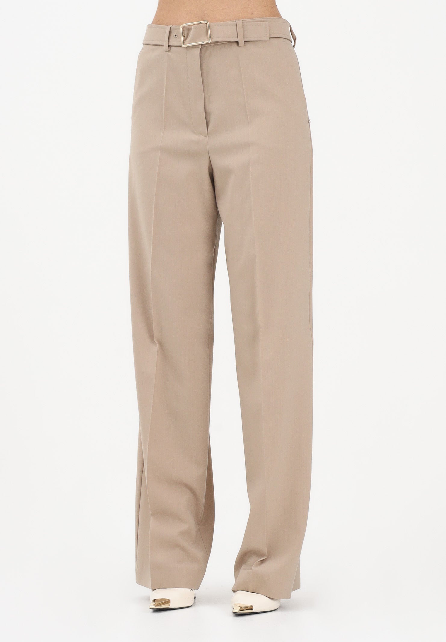 SPORTMAX Pantalone elegante SPXABITURO beige da donna 2612131041600 001 SPORTMAX 