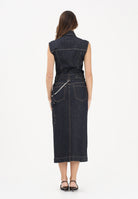 SPORTMAX Abito midi SPDFARFALLA in denim blu da donna 2612221015600 001 SPORTMAX 