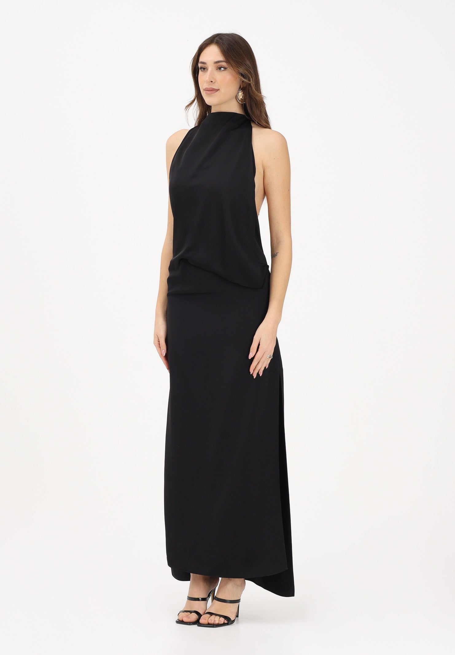 SPORTMAX Abito lungo SPSDOLMEN nero da donna 2612221083600 004 SPORTMAX 