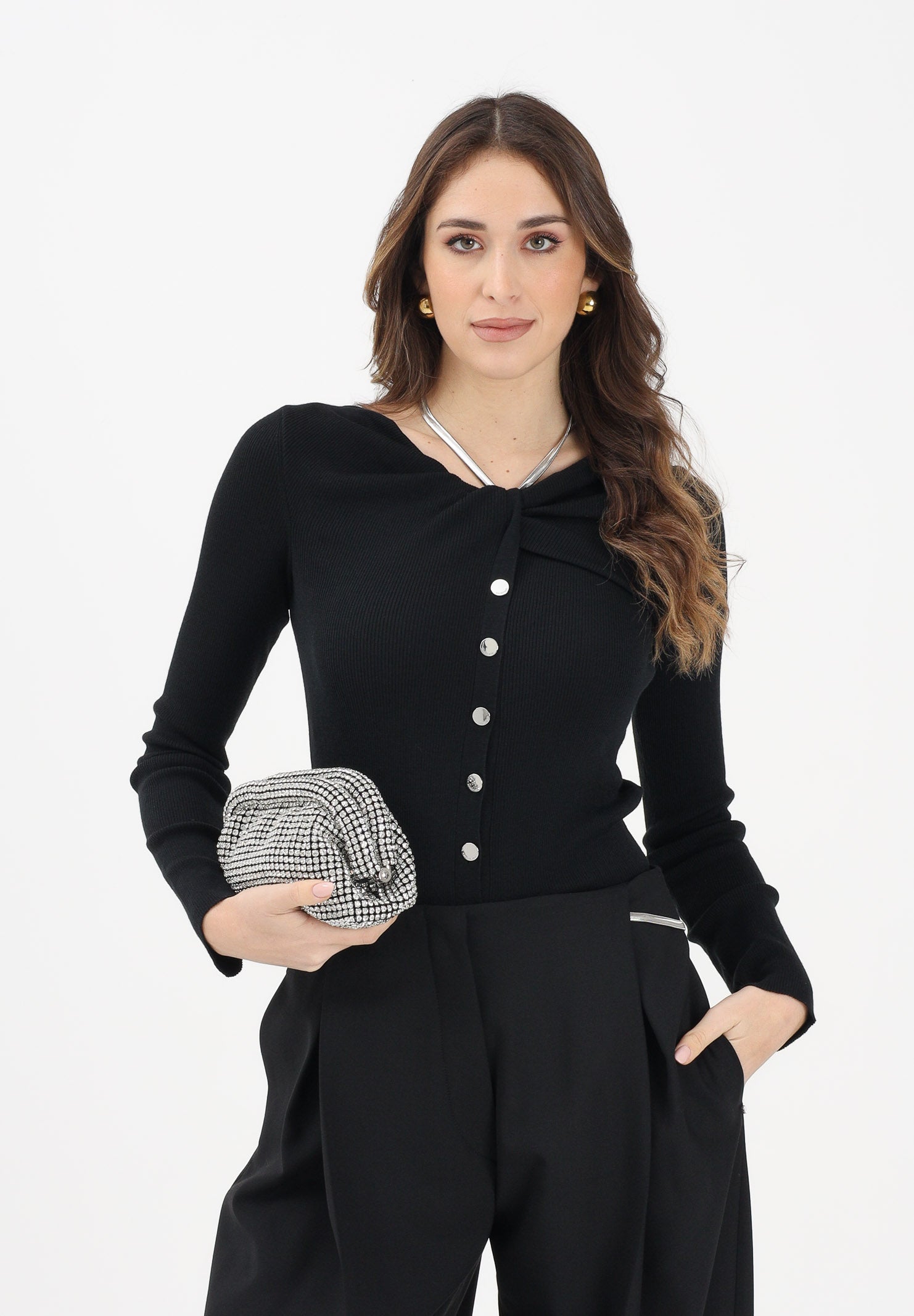 MAX MARA Maglioncino girocollo SPXTROFEO nero da donna 2612361041600 005 SPORTMAX 