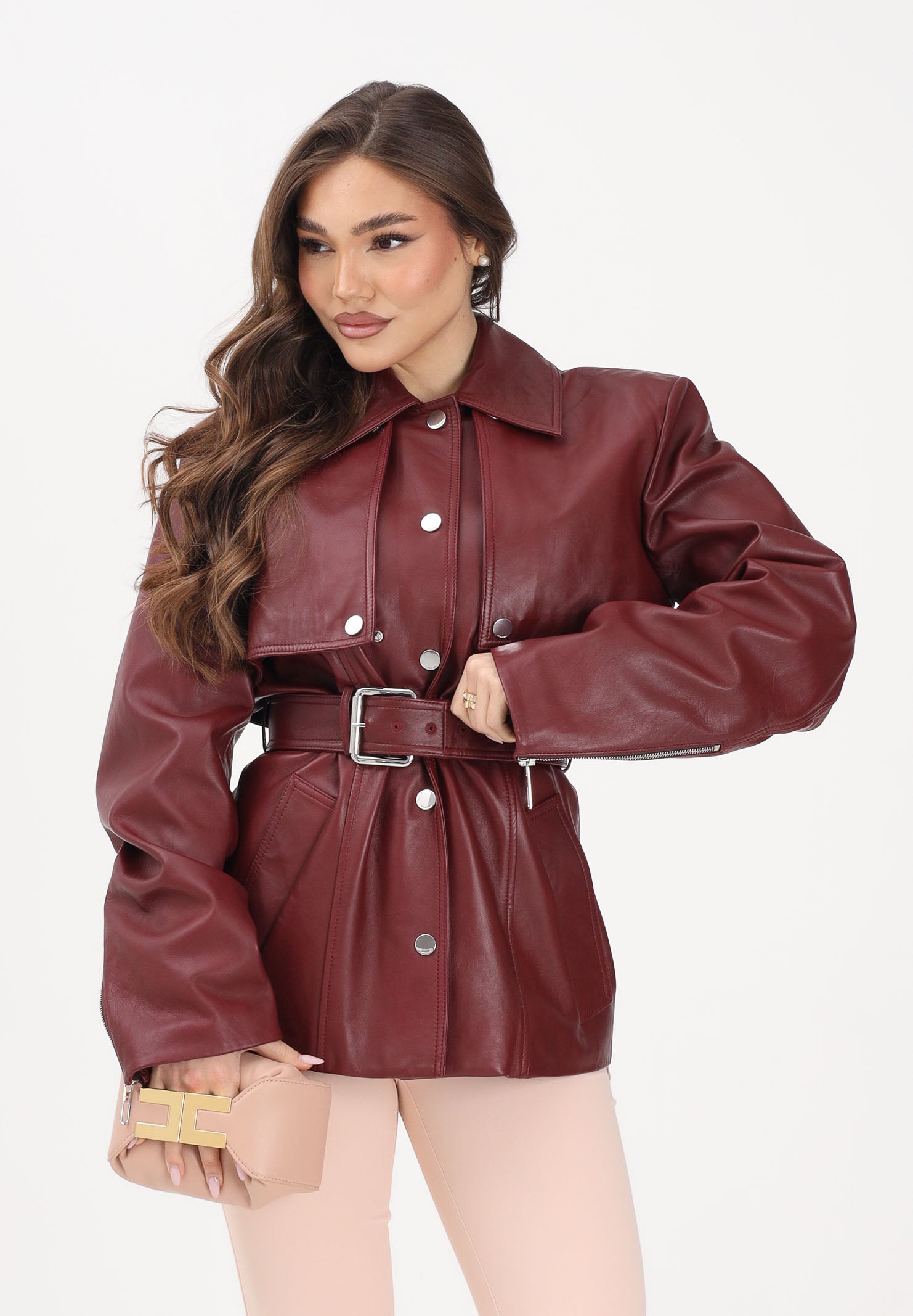 SPORTMAX Giubbotto SPSTENZONE bordeaux da donna 2612441013600 002 SPORTMAX 
