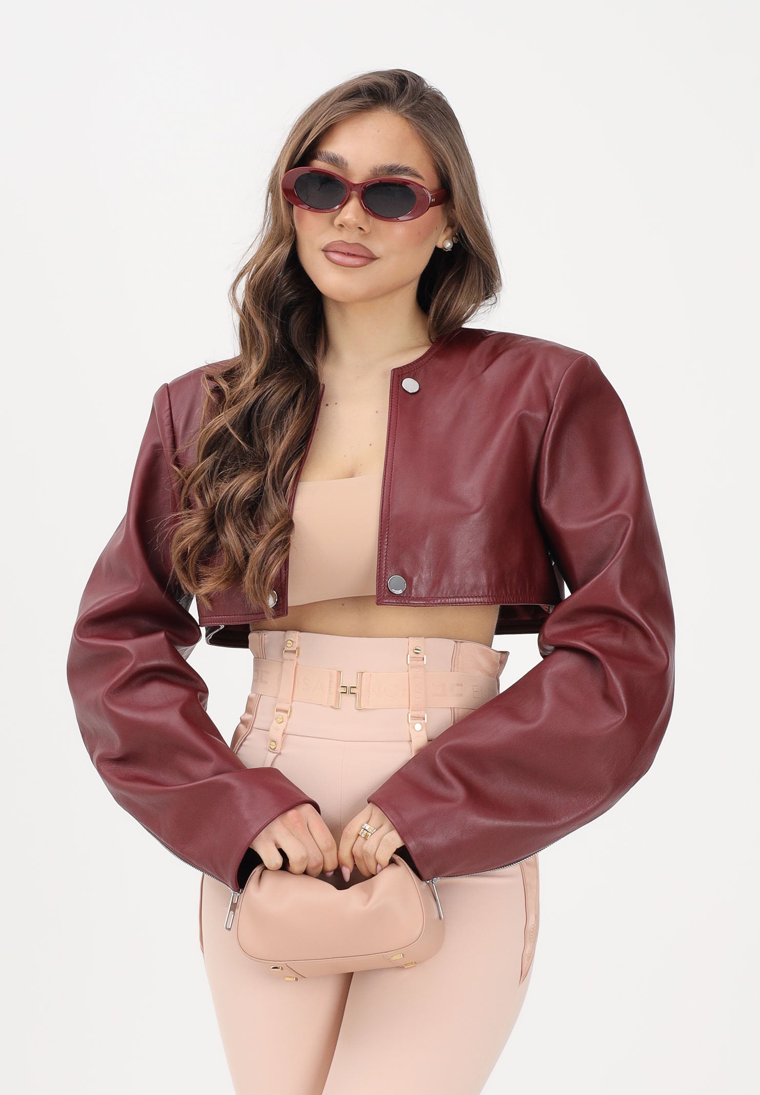 SPORTMAX Giubbotto SPSTENZONE bordeaux da donna 2612441013600 002 SPORTMAX 