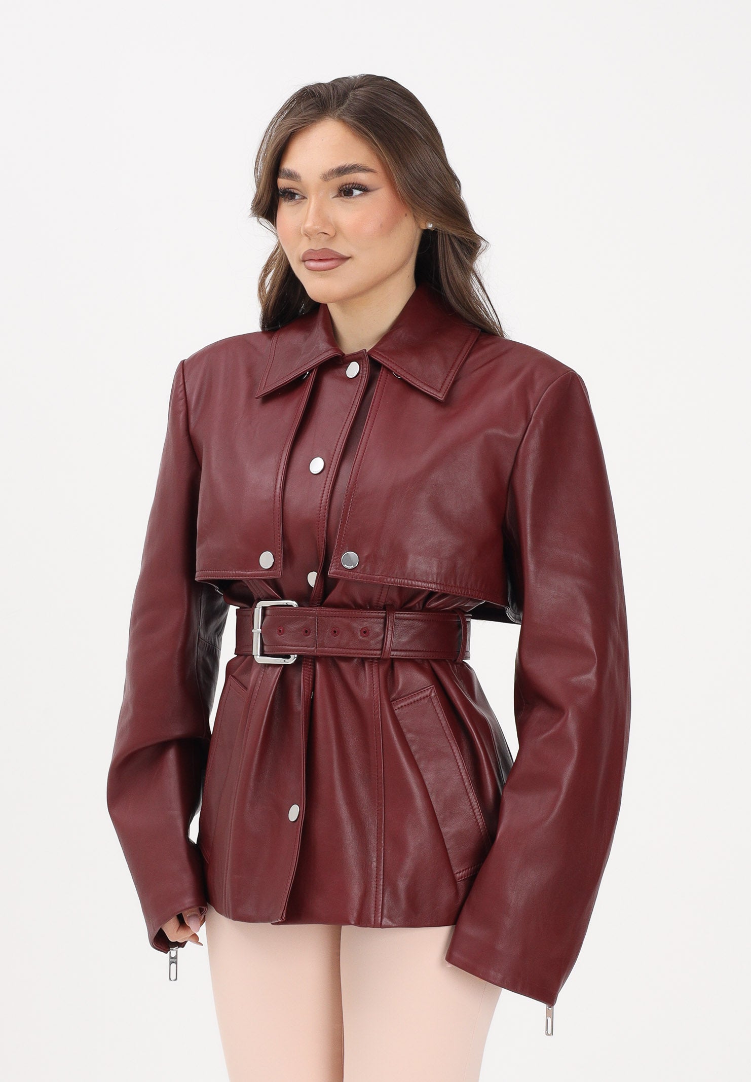 SPORTMAX Giubbotto SPSTENZONE bordeaux da donna 2612441013600 002 SPORTMAX 