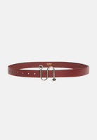SPORTMAX Cintura bordeaux da donna in vitello liscio con fibbia a S 2612501021600 002 SPORTMAX 