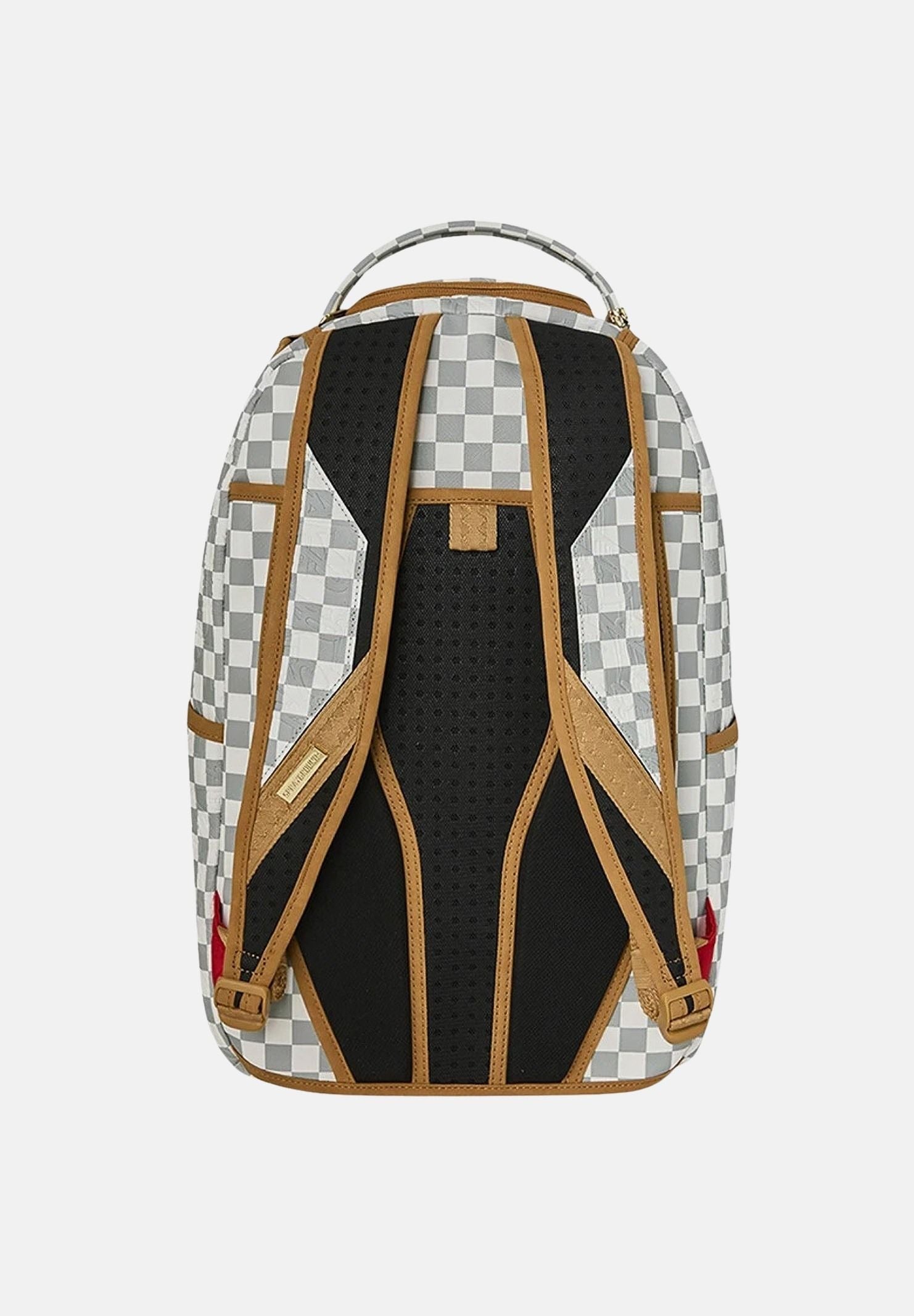 SPRAYGROUND Zaino GRAFF EMBOSSED CREAM CHECK DLXSV bianco e grigio per uomo e donna 910B8848NSZ . SPRAYGROUND 